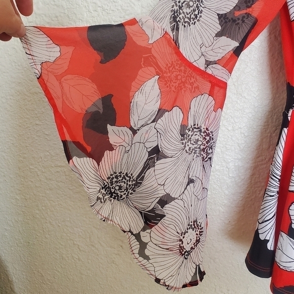 Per Seption Concept Blouse Black, White & Red Office Career Work (S) - Picture 7 of 12